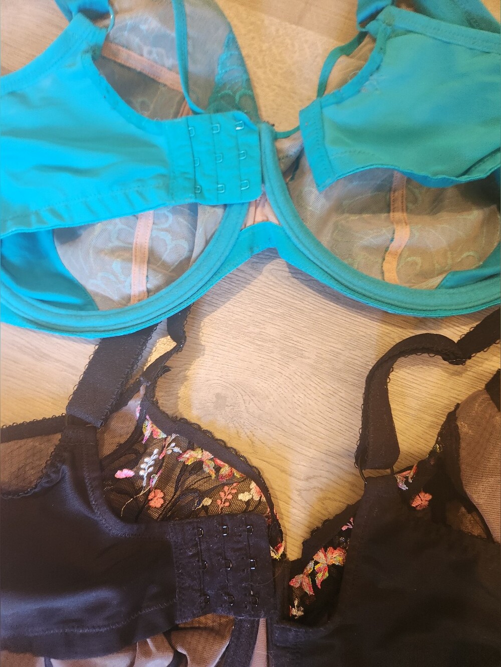Elomi Bras Three 42J 40J Underwire Adustable Straps Black Lace Lagoon Kiki - Picture 5 of 10